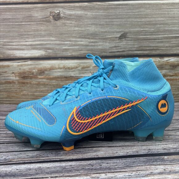 Size 9.5 Nike Mercurial Superfly 8 Elite FG Chlorine Blue Soccer DJ2839-485